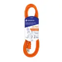 Extensión eléctrica de 2m uso rudo naranja 2x16 AWG | Volteck