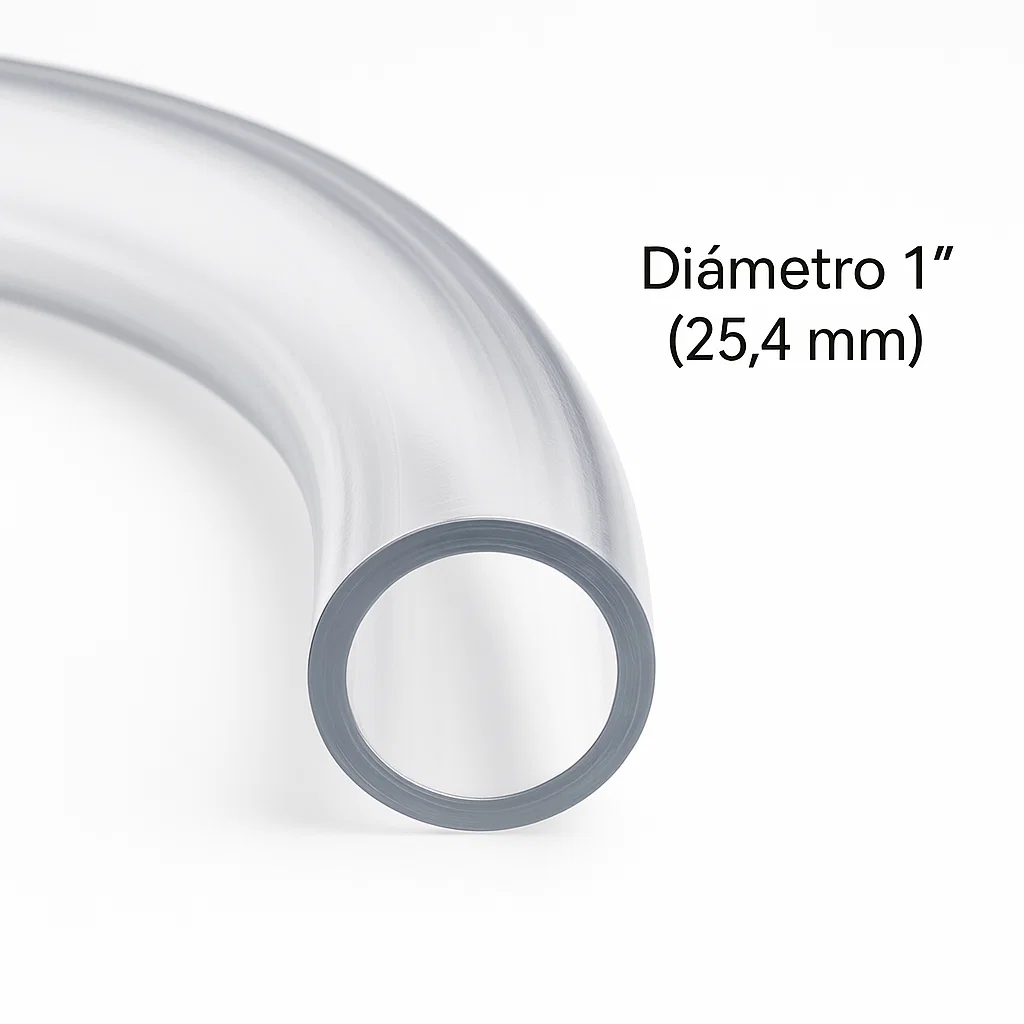 [19871-1] Metro manguera 1" industrial transparente | Truper