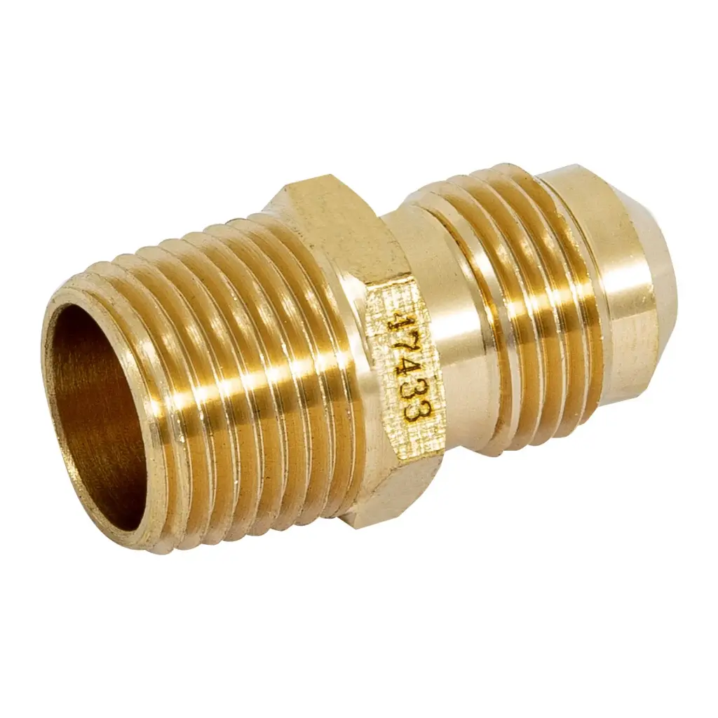 [47433] Niple terminal 3/8" x 3/8" de latón | Foset