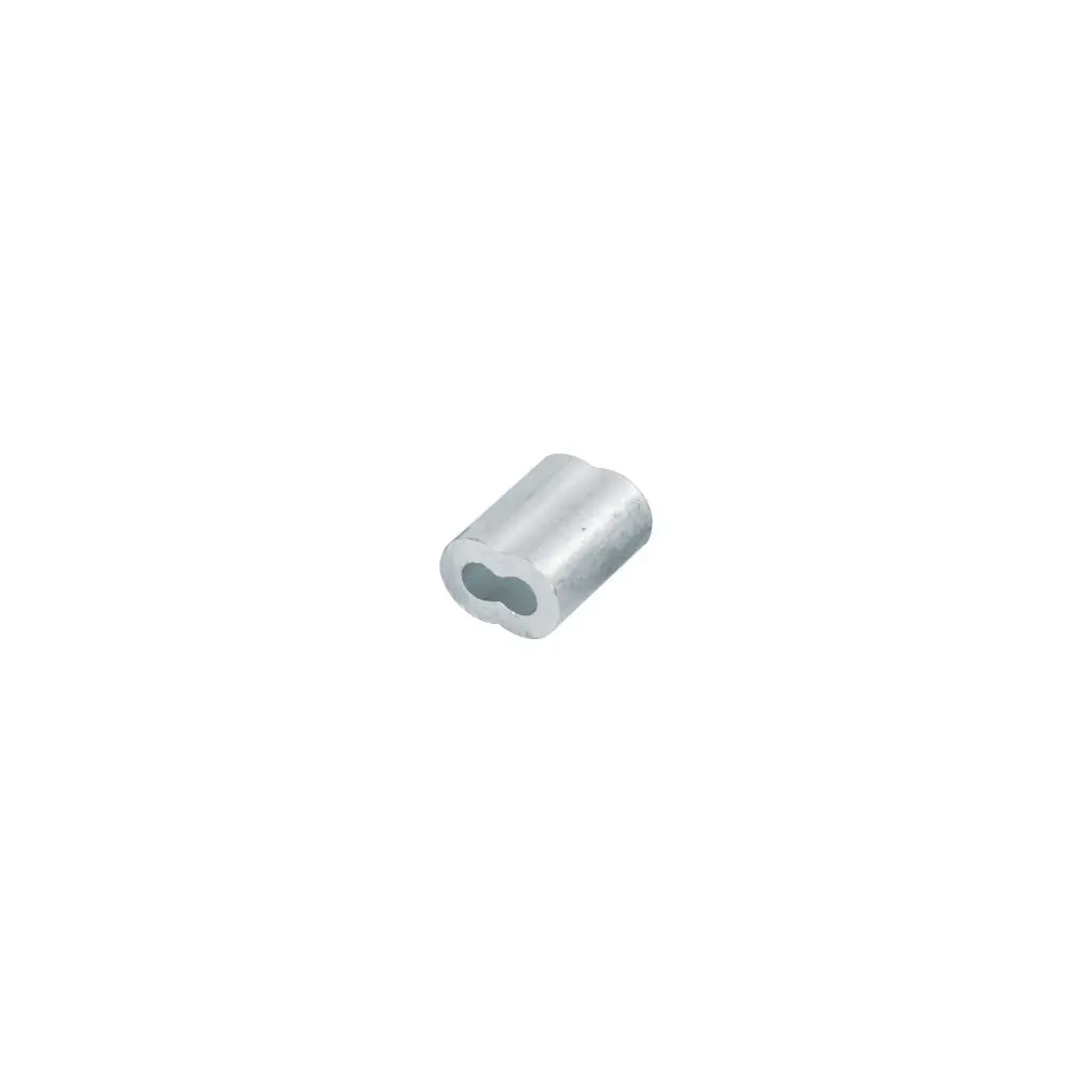 Casquillo de aluminio 1/8" para cable doble|Fiero