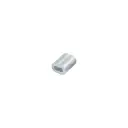 Casquillo de aluminio 1/8" para cable doble|Fiero