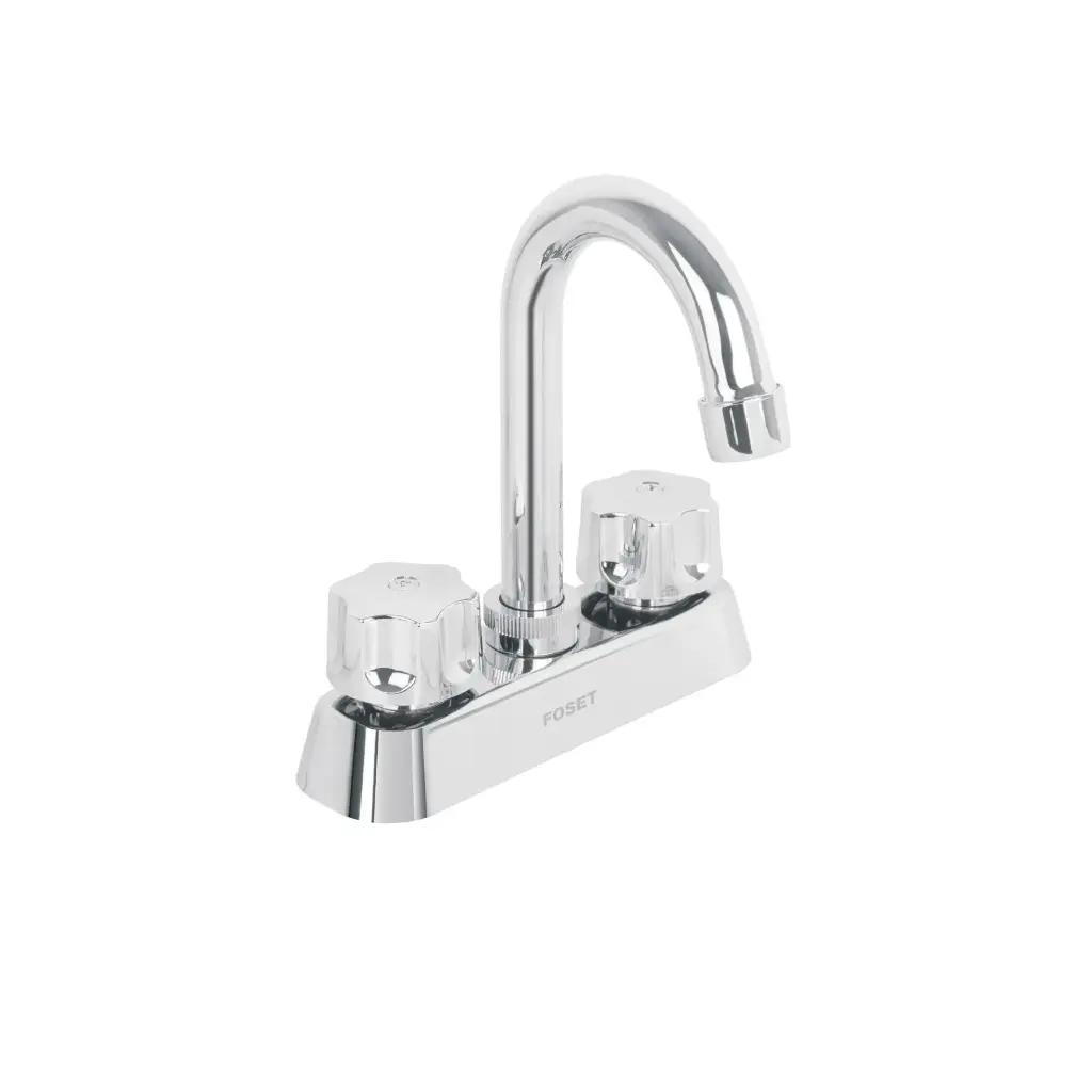 [49288] MEZCLADORA 4" LAVABO ABS CUELLO BARRA HEXAGONAL FOSET BASIC 49288