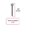 Kilo clavo 5/8" alfilerillo c/cab | Fiero