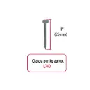 Kilo clavo 1" c/cab para madera | Fiero