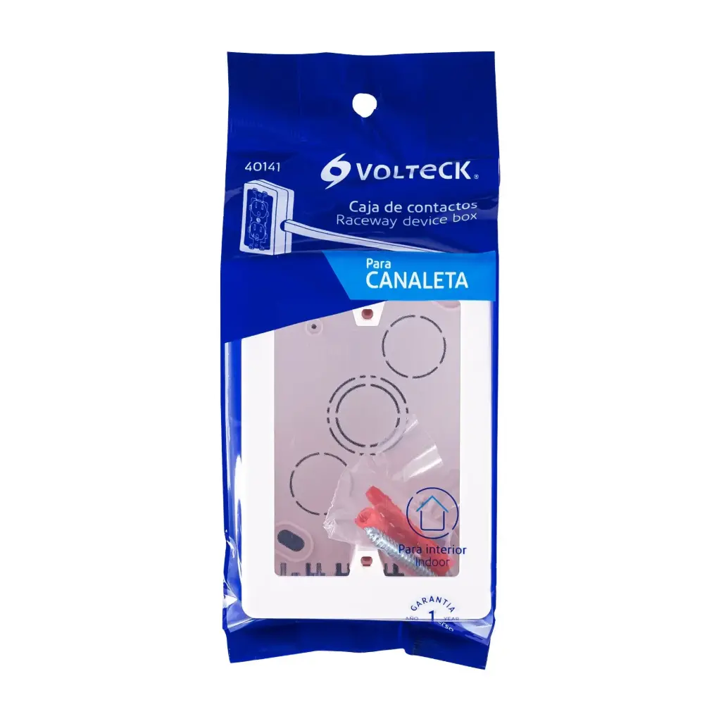 Caja de contactos para canaleta 3" x 5" blanca | Volteck