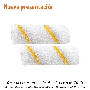 Bolsa c/2 felpas p/mini rodillo de poliéster 4"x3/8"| Truper