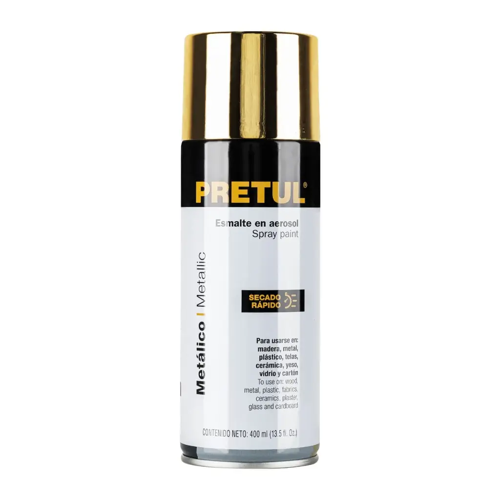 Pinturas en aerosol Oro colores metálicos 300 ml | Pretul