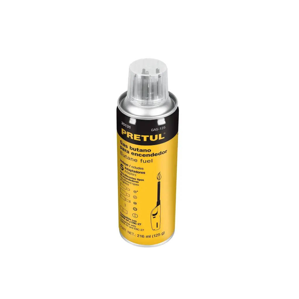 Lata de gas butano para encendedor 125 g | Pretul