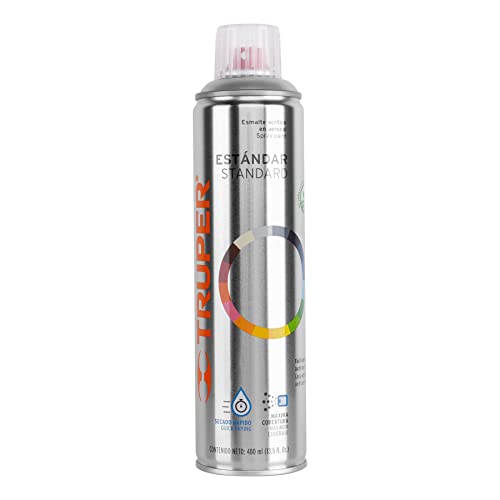 [19036] Pintura en aerosol transparente brillante bote esbelto 400 ml | Truper