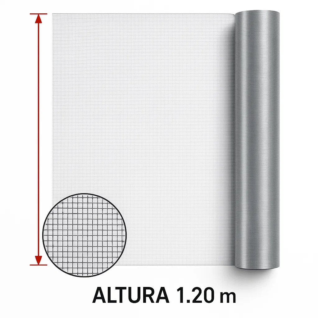 Metro tela mosquitera 1.2 mtrs galvanizada