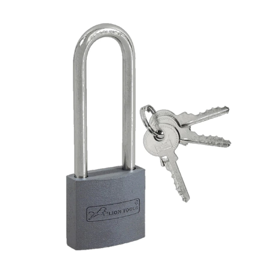 [2077] Candado 50 mm Hierro Gancho Extralargo | Lion Tools