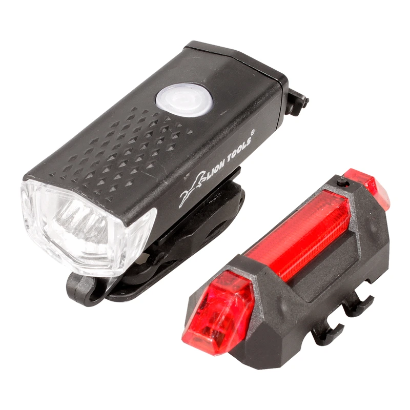 [2842] Linterna bicicleta delantera y trasera recargarble | Lion tools