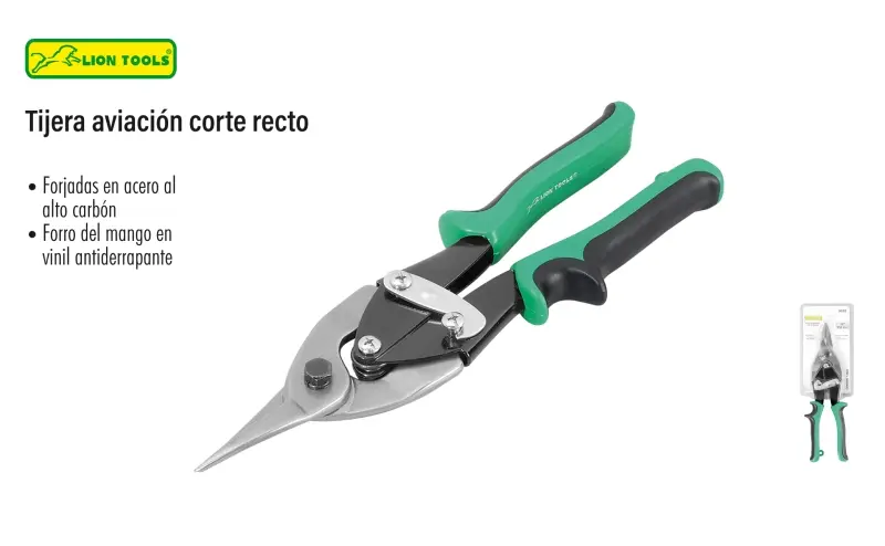 [3035] Tijera aviación 10" corte recto lamina | Lion Tools