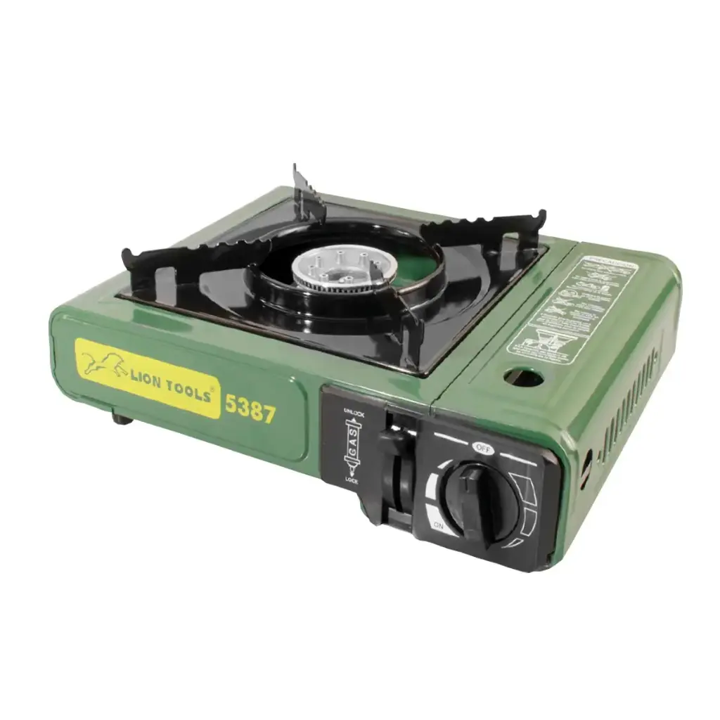 [5387] Estufilla portátil para gas con estuche encendido electrónico | Lion tools