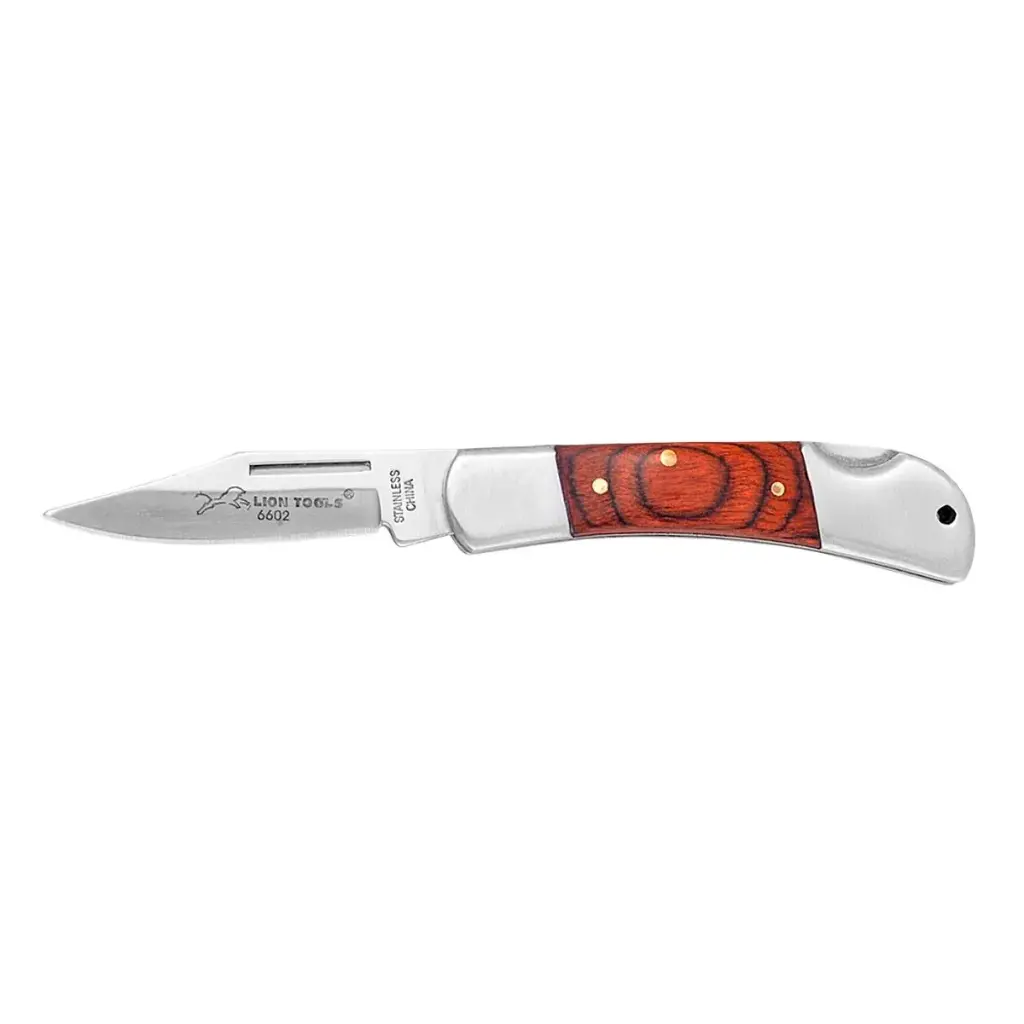 Navaja 2-1/2" mango de madera | Lion Tools