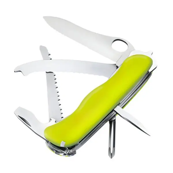 Navaja 6 usos cacha de plástico verde | Lion Tools