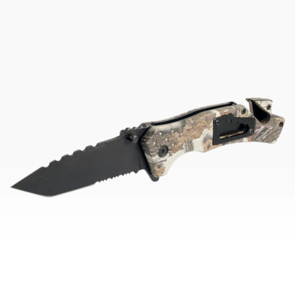 Navaja 3 1/2" cacha camuflaje hoja pavonada | Lion Tools
