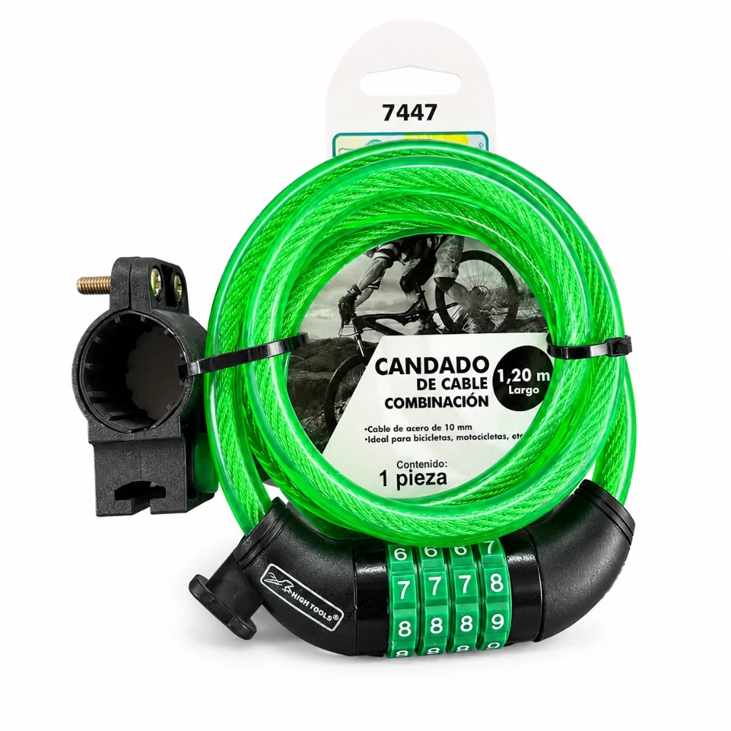 [7447] Candado combinación cable 1.2 m | Lion tools