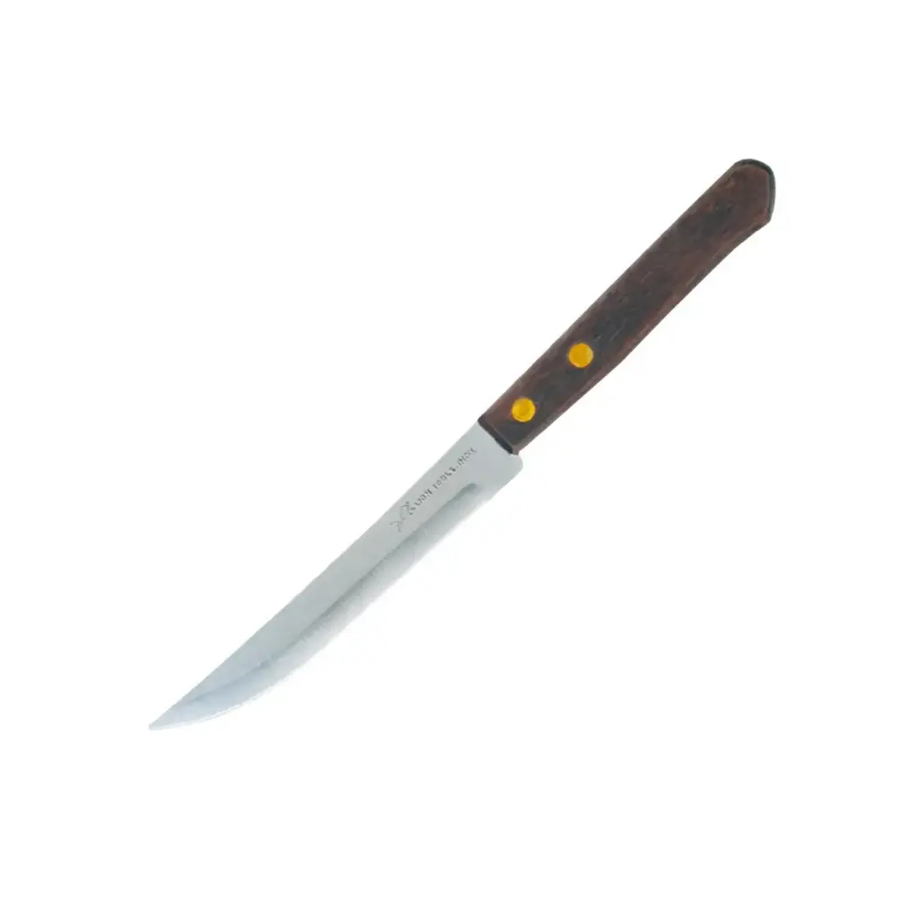 [8044] Caja cuchillo steak liso con 12 piezas mango madera
