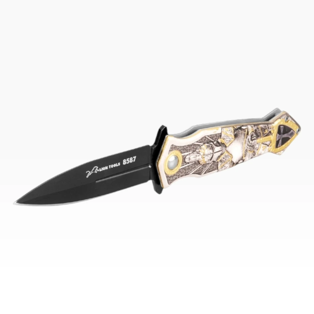 Navaja 4" cruzadas pavonada | Lion Tools