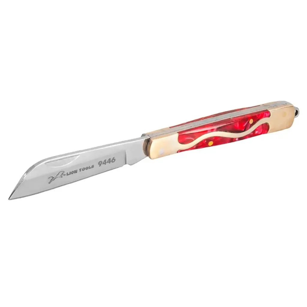 Navaja monte 2 1/2" mango concha roja | Lion Tools
