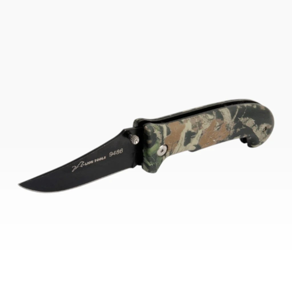 [9486] Navaja 3 1/2" pavonada mango camuflaje | Lion Tools