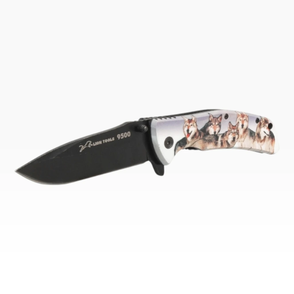 Navaja 4" monte lobos con clip | Lion Tools