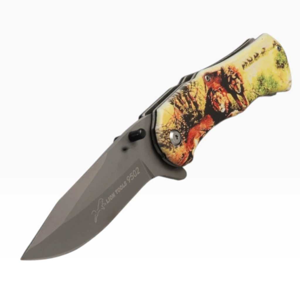 Navaja 4" monte leones con clip | Lion Tools