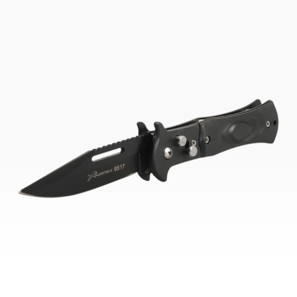 Navaja monte 2 3/4" pavonada automática con cadena | Lion Tools