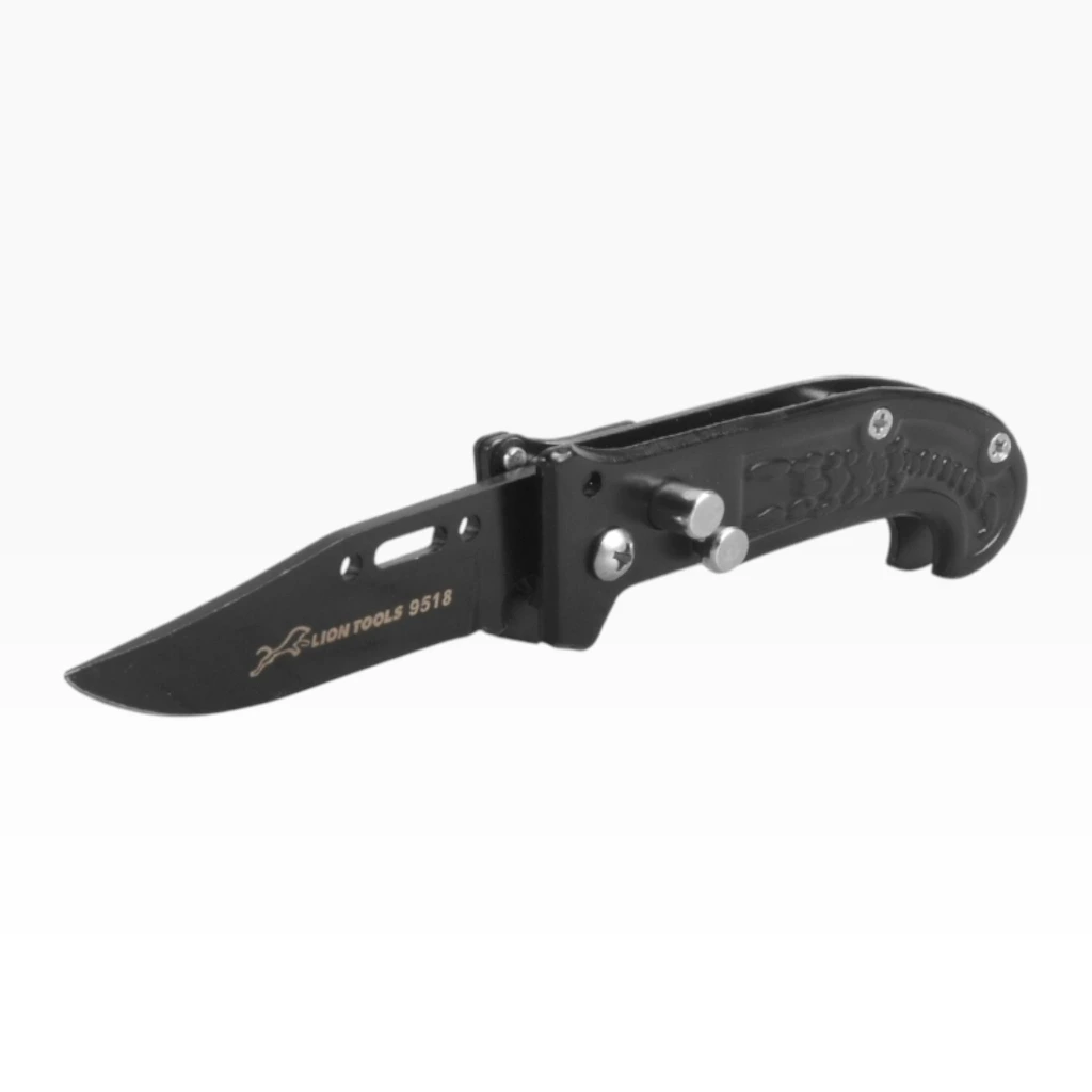 Navaja monte 2 3/4" pavonada automática con clip | Lion Tools