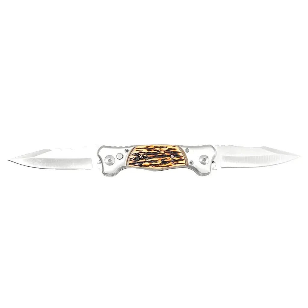 Navaja 3-1/2" doble hoja tipo hueso | Lion Tools