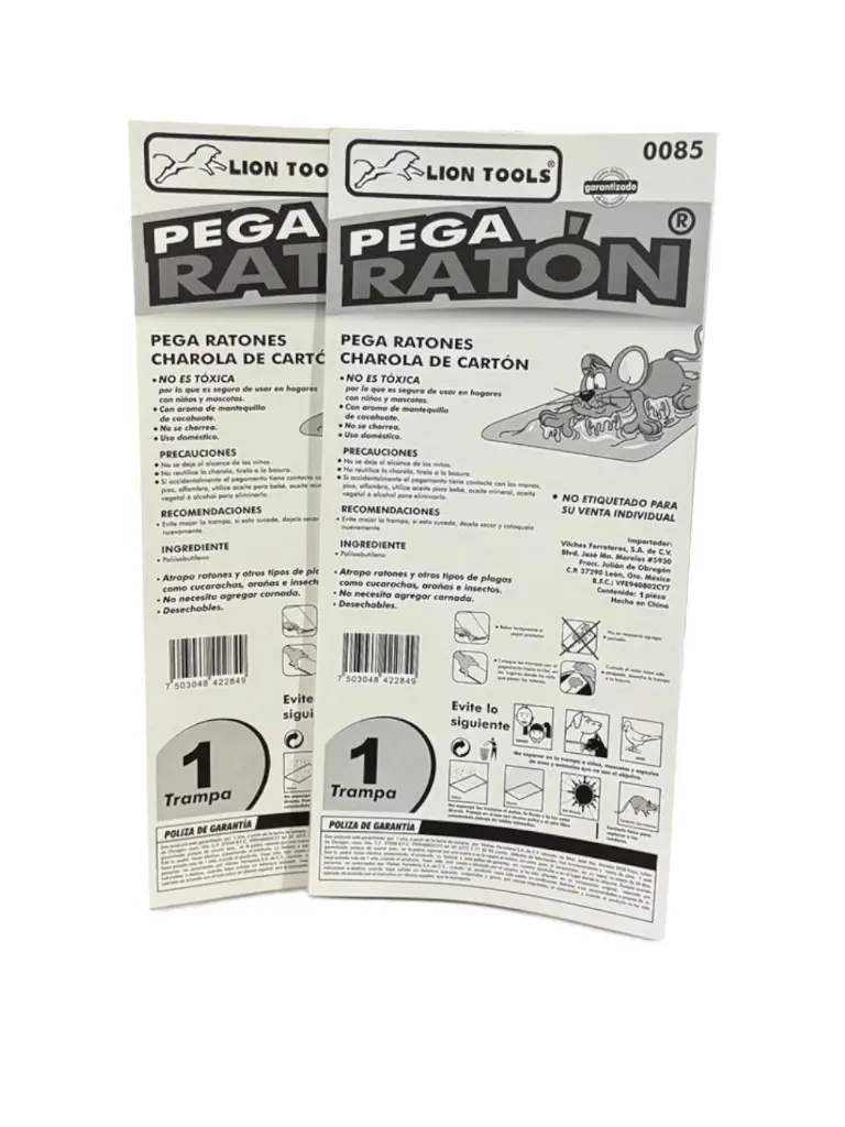 [0085] Trampa pega Ratones en Charola de Cartón | 2 Piezas
