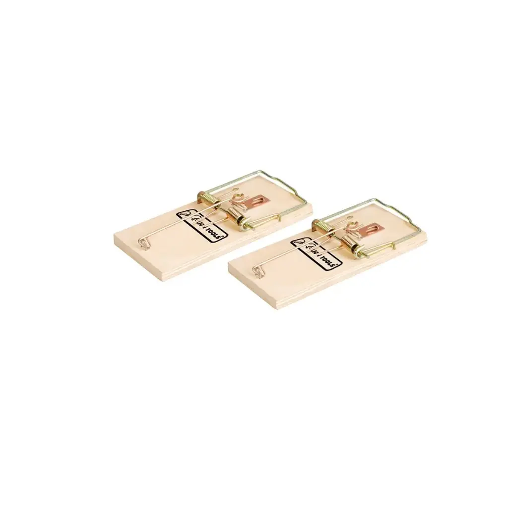 [0321] Ratonera de madera chica 2pz Trampa | Lion tools