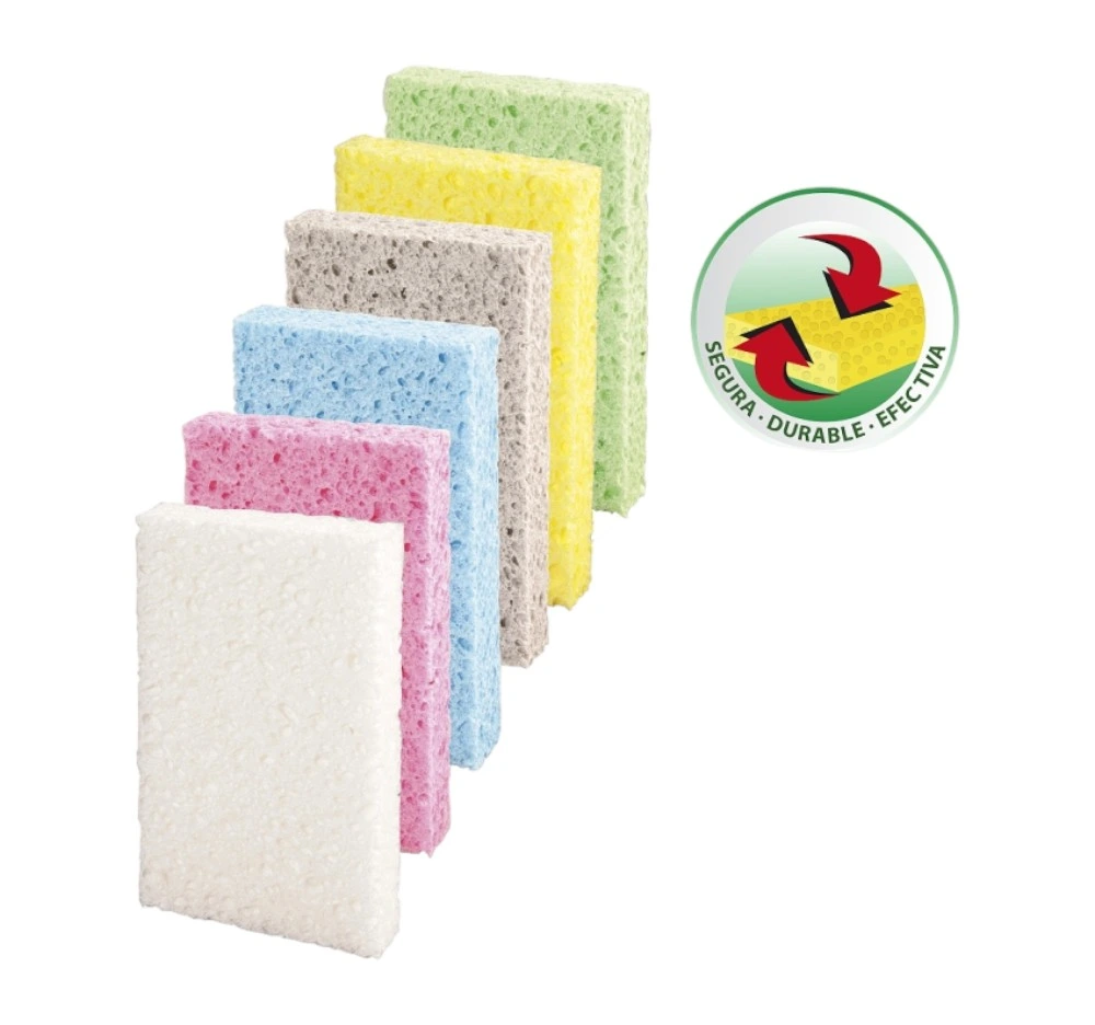[0549] Fibra Esponja multiusos 6pz colores | Lion tools