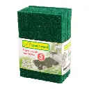 Fibra multiusos de poliester verde con 5pzs