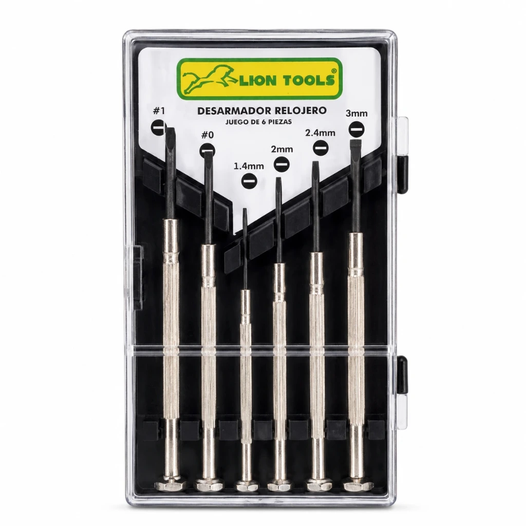 Desarmador relojero con 6 pc| Lion Tools