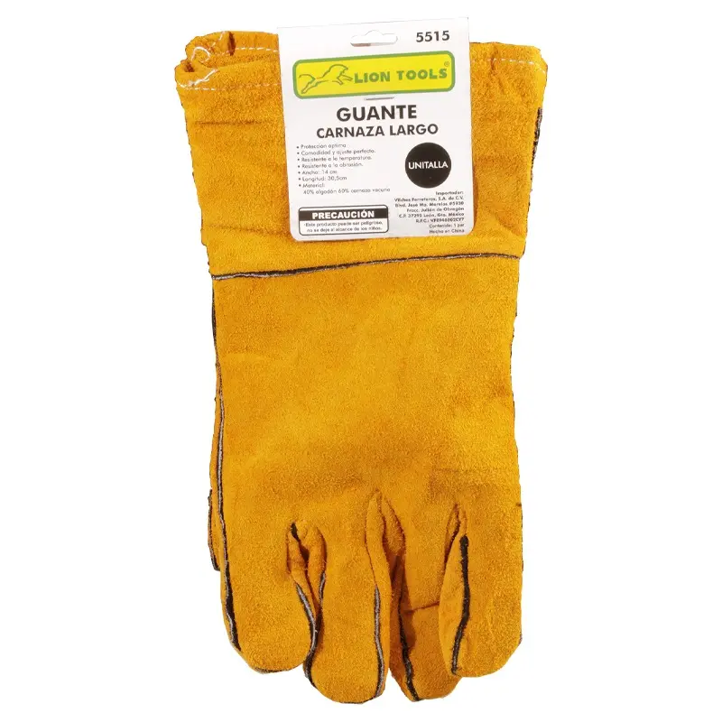 [5515] Guantes de carnaza largo | Lion Tools