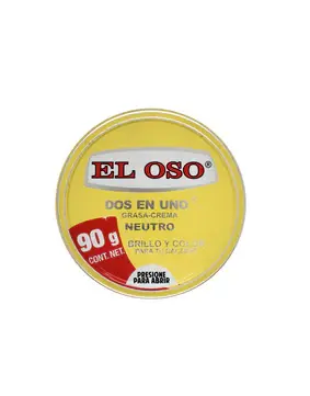 Grasa para zapatos 2 en 1 neutro 90gr | El oso
