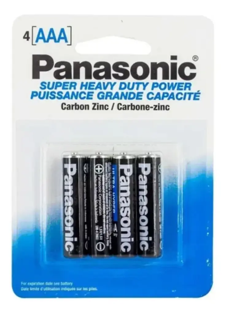 [UM-4NUH/BP4] Paquete de pilas AAA zinc-carbón con 4 | Panasonic