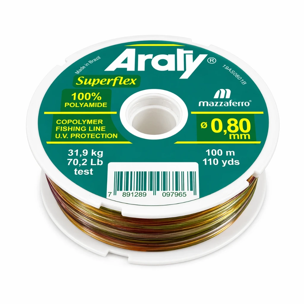 [15HILONY033MA] Hilo de pesca 0.80 mm Multicolor Pesca | Araty