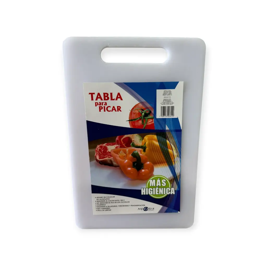 [S-4403] Tabla para picar 20x30cm -.6cm Grosor Cocina | Mexasia