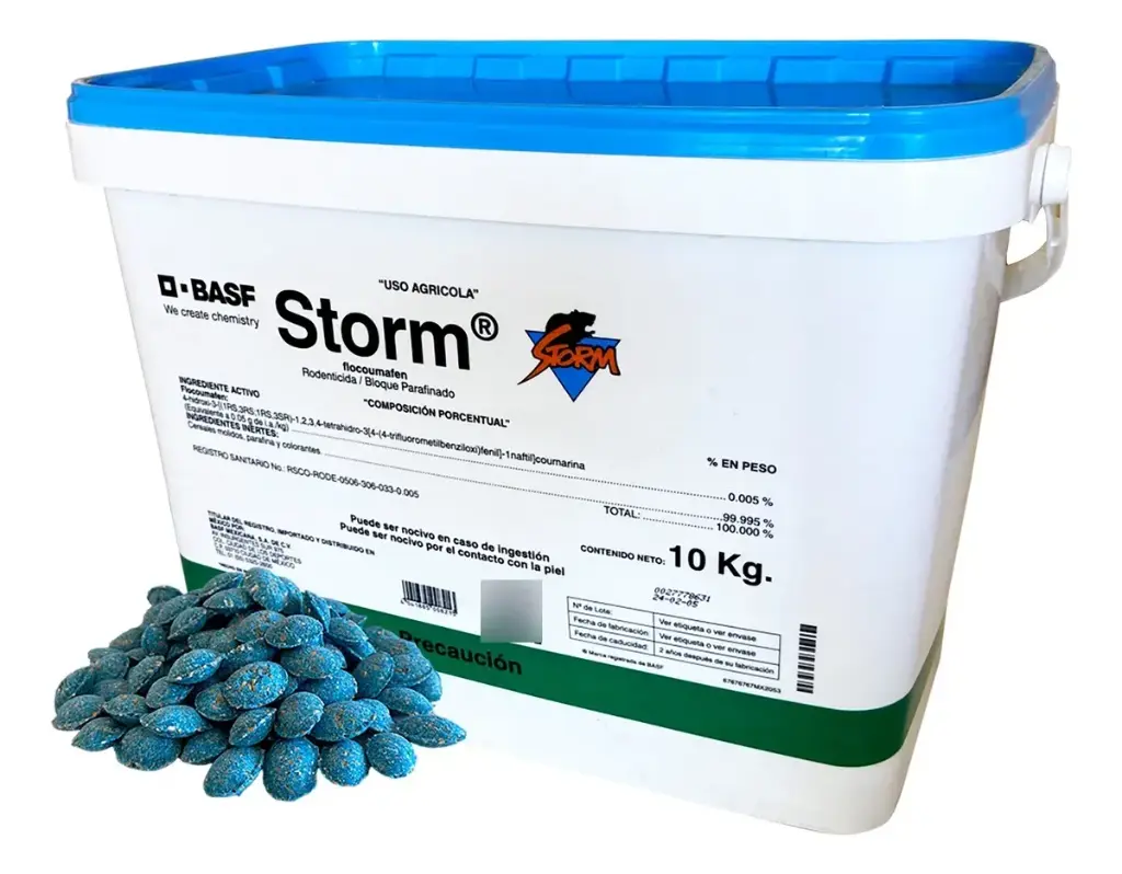 Storm Bloque 4g cubeta con 10Kg | Almendra | Veneno para ratas