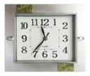 Reloj para pared Rectangular Blanco Ancho: 26 cm Alto: 22 cm