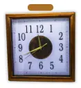 Reloj para pared Cuadrado 30 cm Cafe