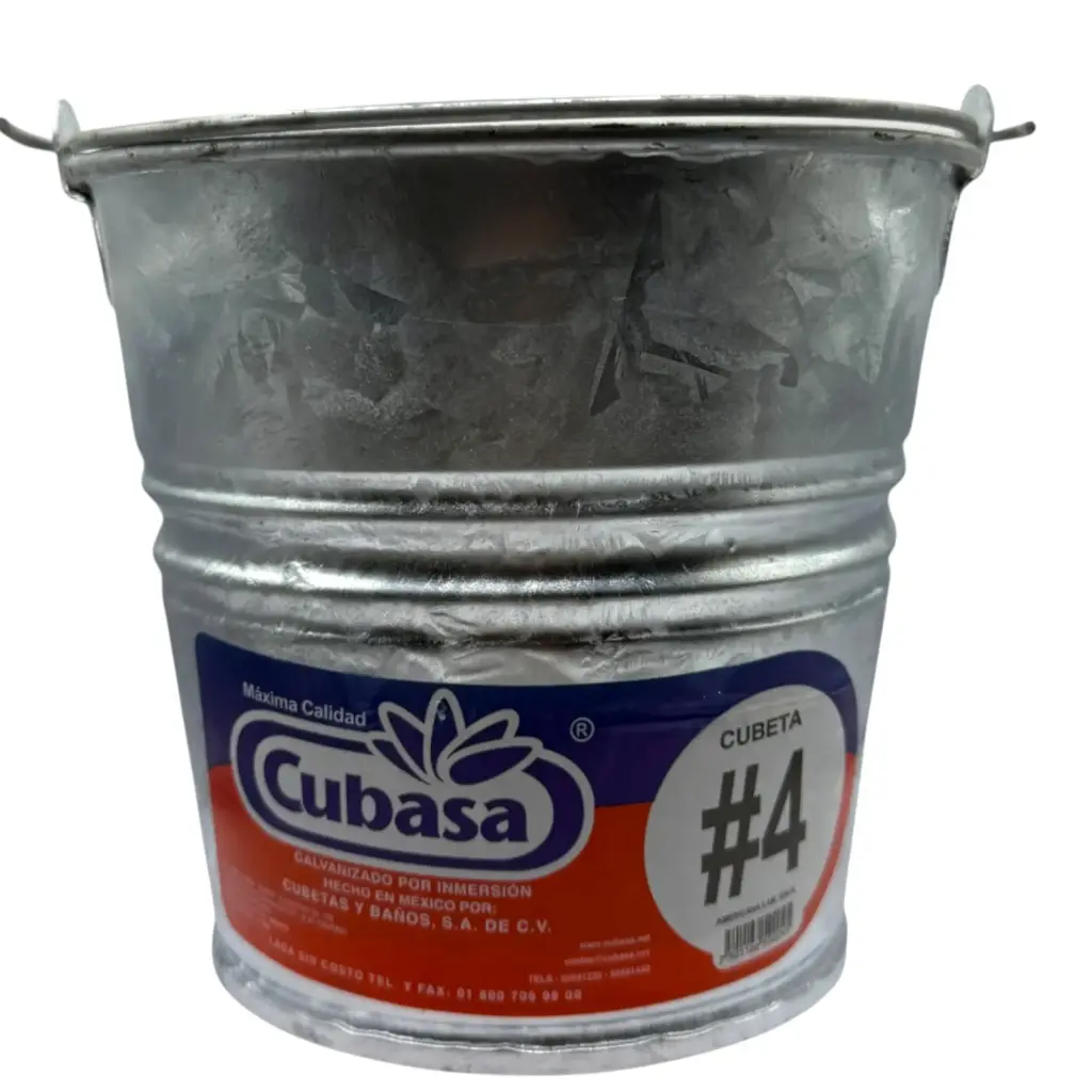Balde lámina No.4 galvanizado | Cubasa