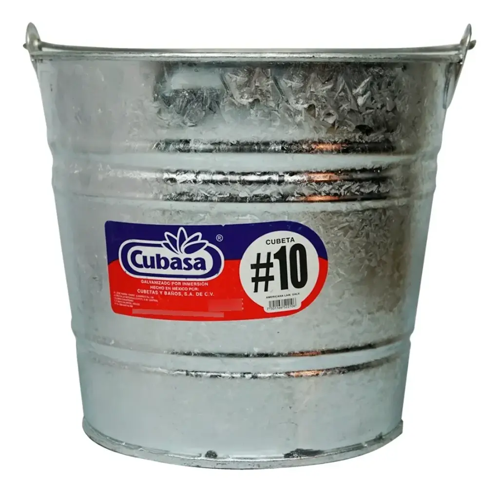 Balde lámina No.10 galvanizado | Cubasa