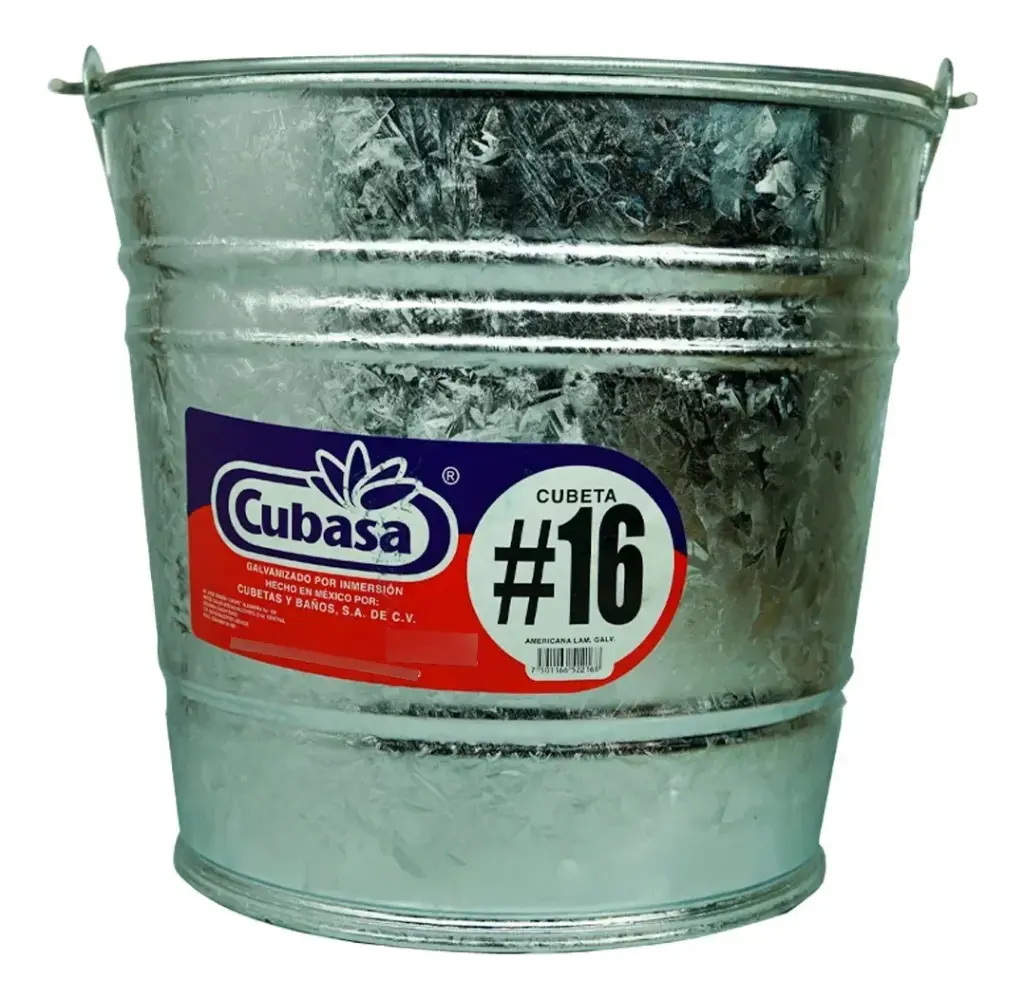 Balde lámina No.16 galvanizado | Cubasa