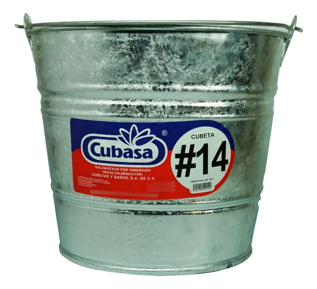Balde lámina No.14 galvanizado | Cubasa