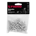 Bolsa de remache 1/8" x 3/8" de aluminio ala 1/4" con 50 pzas | Fiero