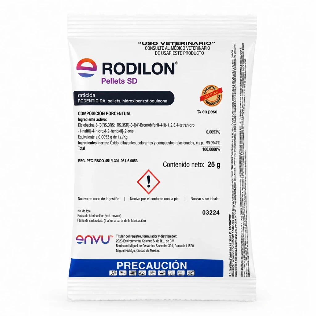 Rodilon pellets sobre 25 g | Veneno para ratas